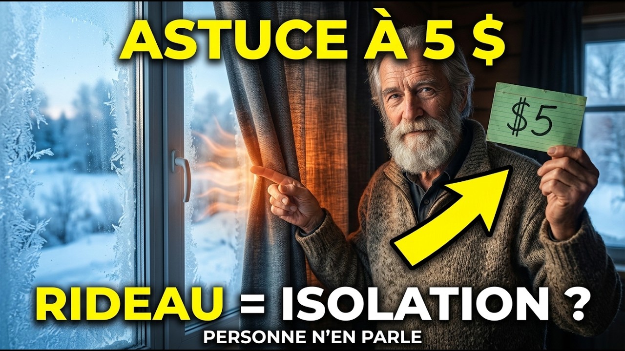Cette astuce à 8$ fait isoler votre rideau comme une fenêtre à 400$. Pourquoi personne ne vous le..?