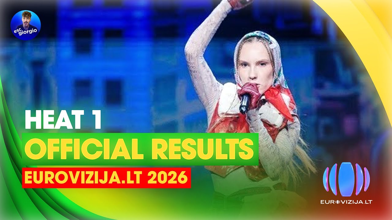 🇱🇹 Eurovizija.LT 2026: Heat 1 - Official Results