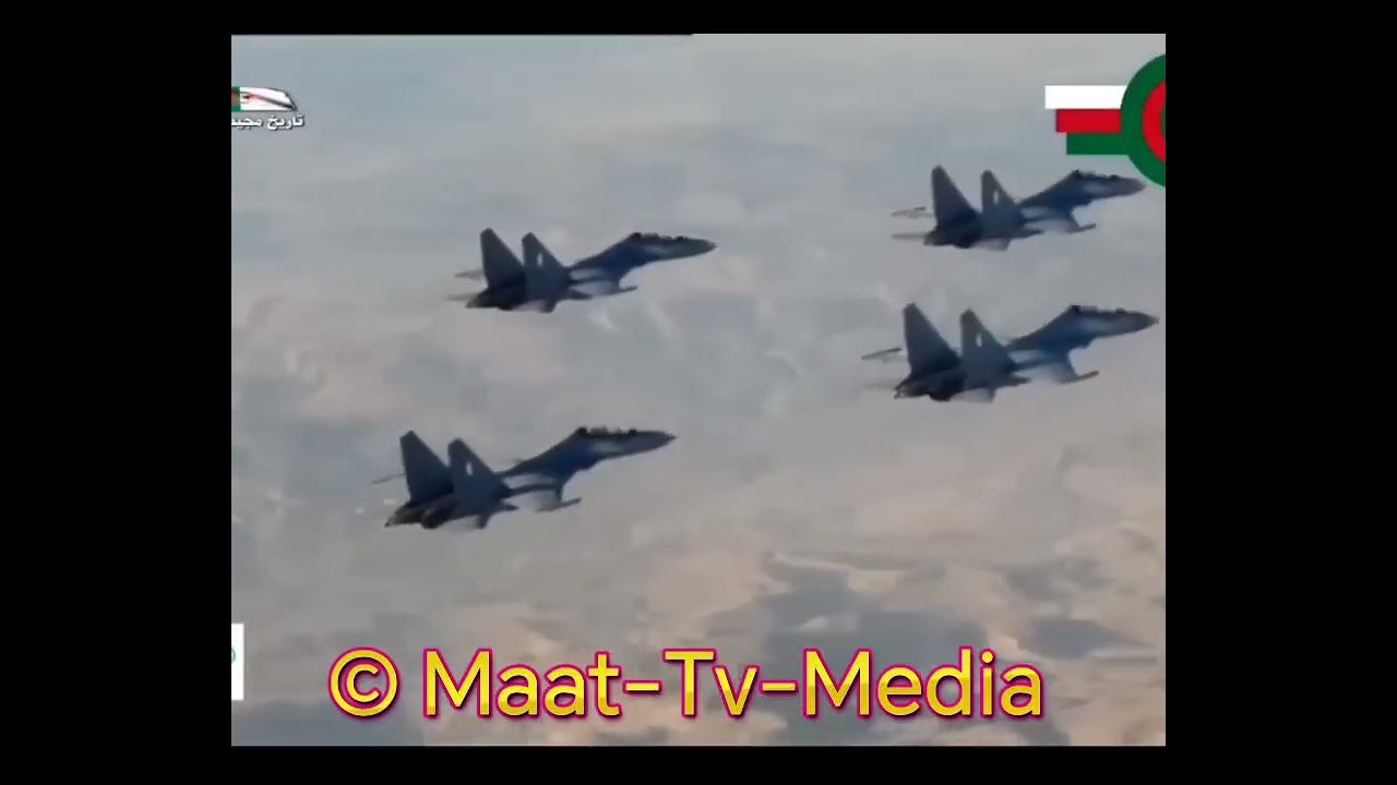 interception spectaculaire d'un mirage 2000 français par des Sukhoi SU 30MKA algériens