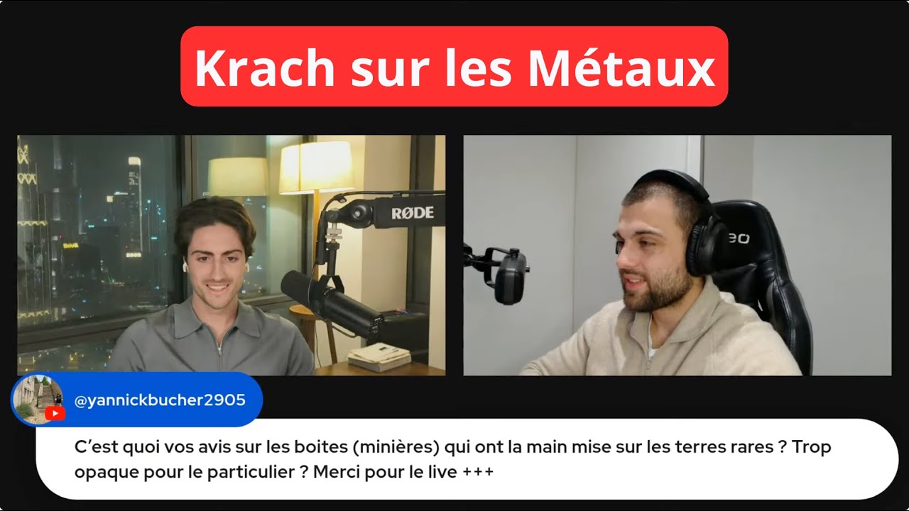Krach sur les Métaux : On Analyse les Meilleures Minières pour 2026 (Or & Argent)