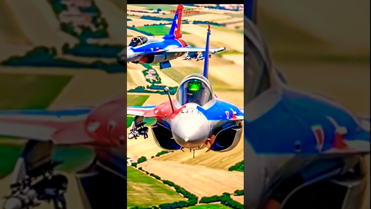 Dassault Rafale Jets Perform Thrilling Aerial Maneuver at Radom Air Show 2025 #rafale #dassault
