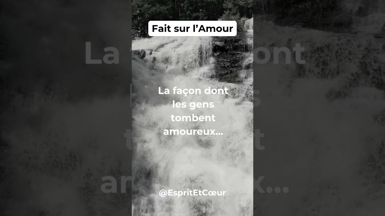 La façon dont les gens tombent amoureux... #Shorts
