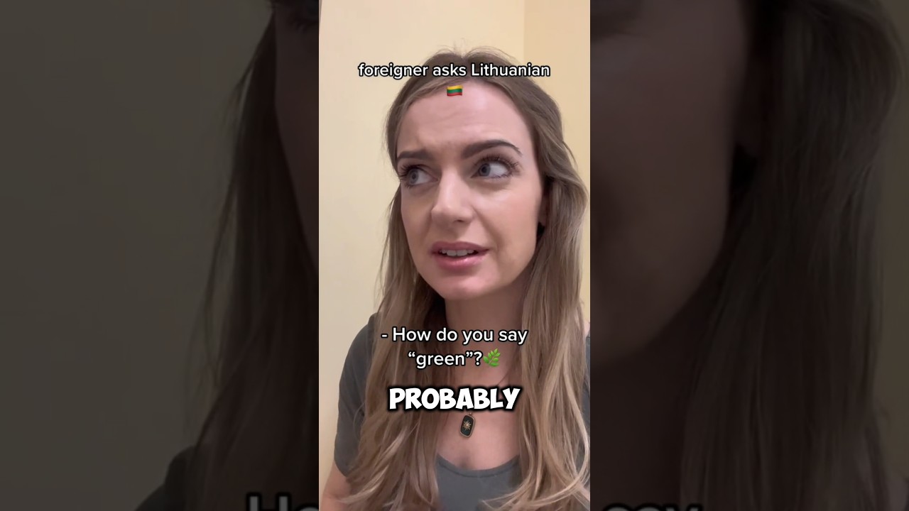 Lithuanian is probably the easiest language to learn 😃🇱🇹 #lithuaniaviral #lithuania #viral