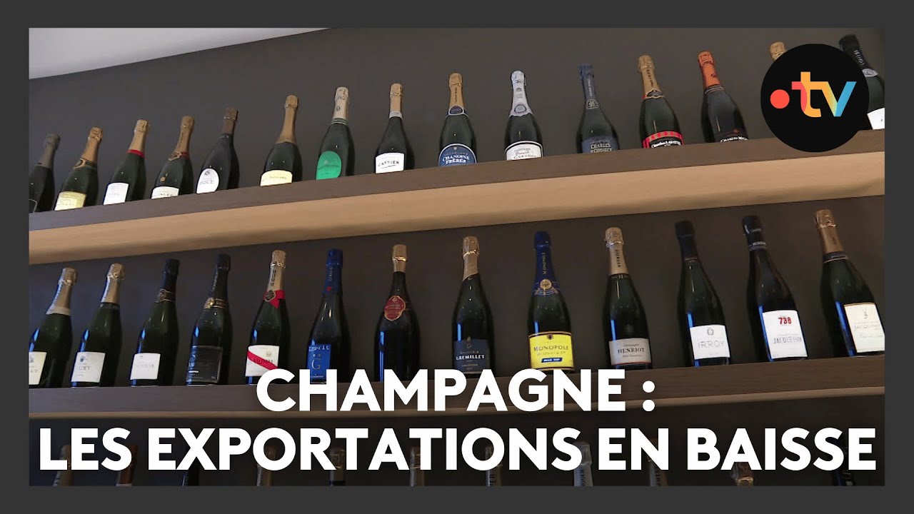 Le champagne se vend moins, les exportations en baisse