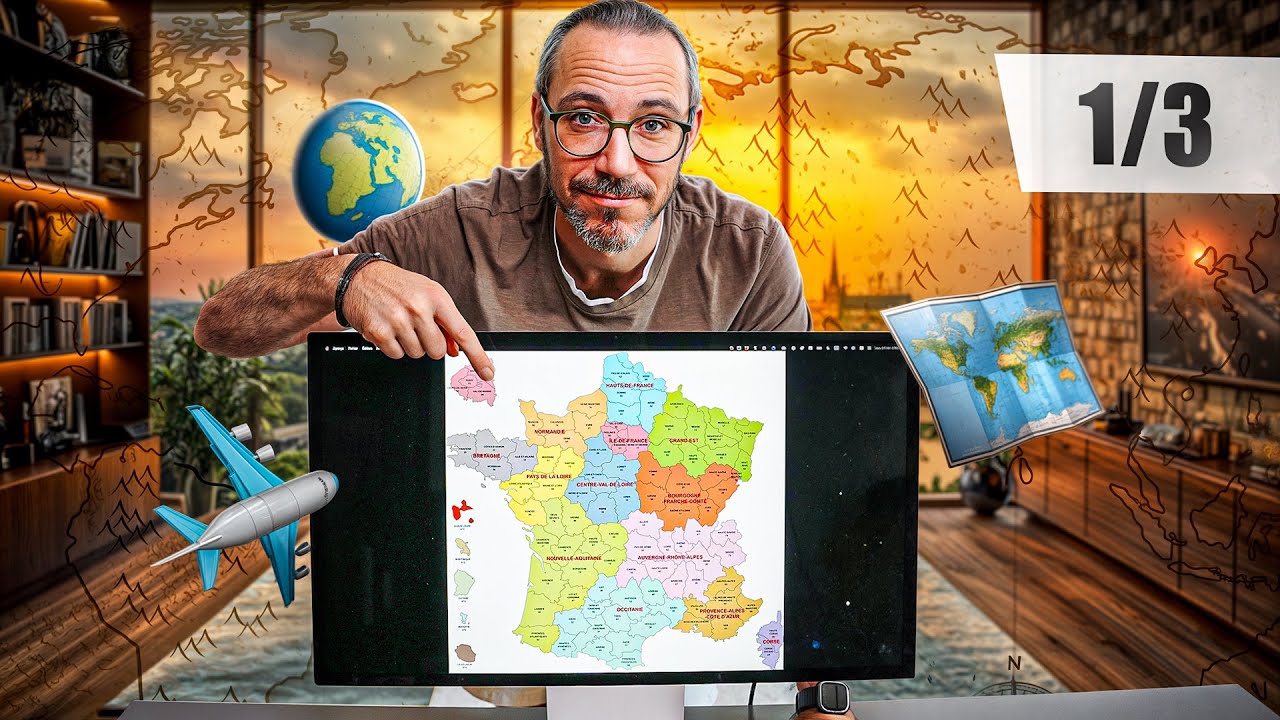 Les bases de la géographie française 1/3 - régions et départements