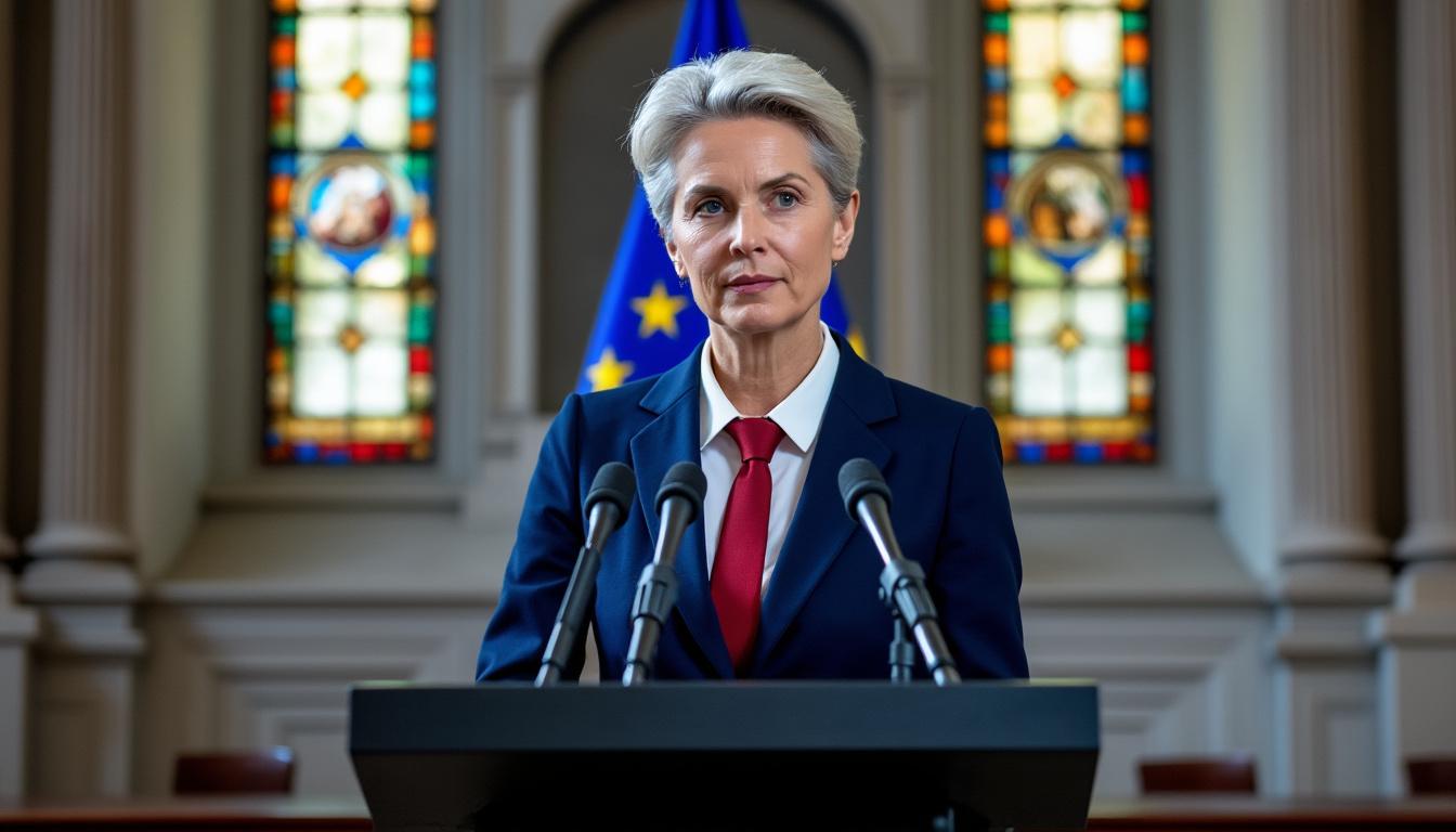 ursula von der leyen annonce de nouvelles sanctions contre la biélorussie après une « attaque hybride » en lituanie, renforçant la réponse européenne face aux tensions régionales.