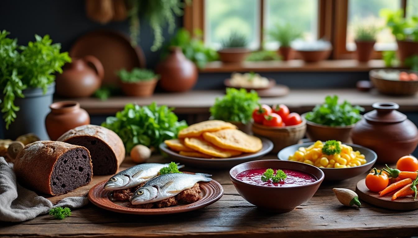 plongez dans les saveurs authentiques de lituanie avec ce documentaire complet d'arte qui explore les cuisines traditionnelles des terroirs lituaniens.